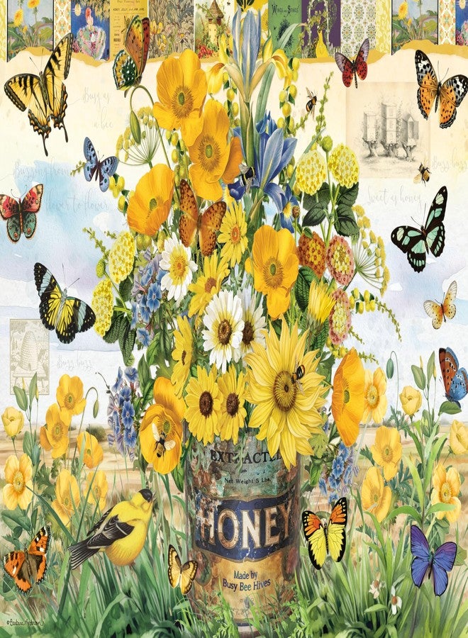 سيكو أحجية الصور المقطوعة Ceaco - باربرا أندرسون - زهرة النحل العسلي - 500 قطعة - نشاط مريح وممتع للبالغين - Image 2